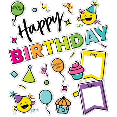 Carson Dellosa Kind Vibes Birthday Mini Bulletin Board Set 110526